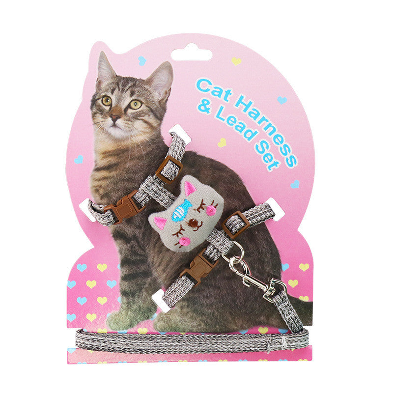 Anti-Breakaway Comfortable Cat Traction Adjustable Cat Rope