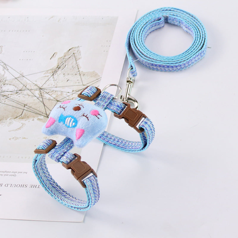 Anti-Breakaway Comfortable Cat Traction Adjustable Cat Rope