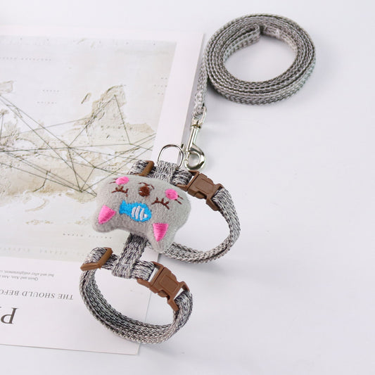 Anti-Breakaway Comfortable Cat Traction Adjustable Cat Rope