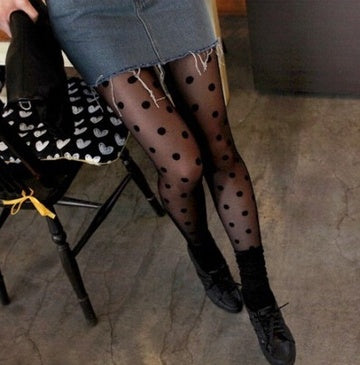Ultra-Thin Sexy Lace Jacquard White Stockings