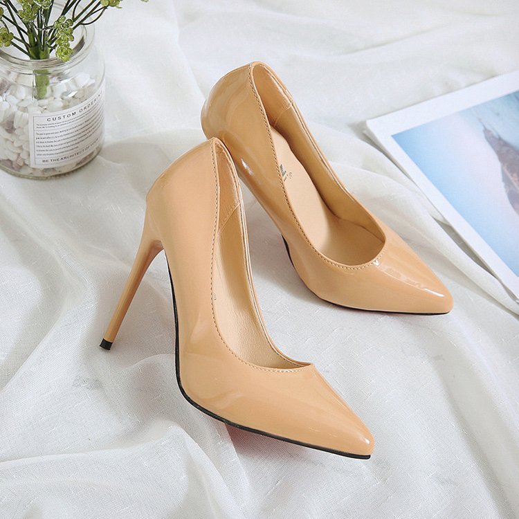 New Pointed Stiletto High Heels Sexy Shallow Mouth Single Shoes Large Size