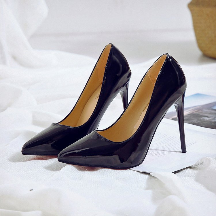 New Pointed Stiletto High Heels Sexy Shallow Mouth Single Shoes Large Size