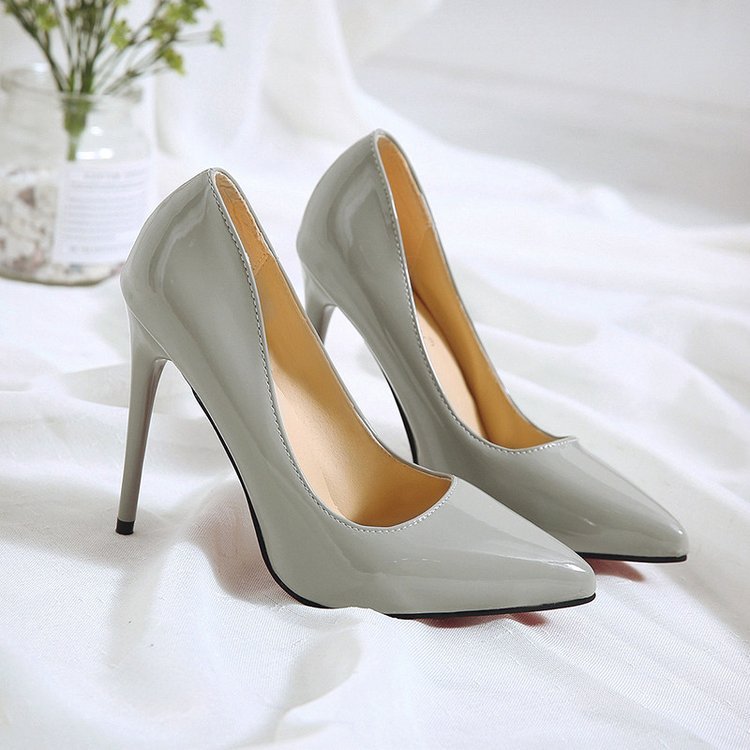 New Pointed Stiletto High Heels Sexy Shallow Mouth Single Shoes Large Size