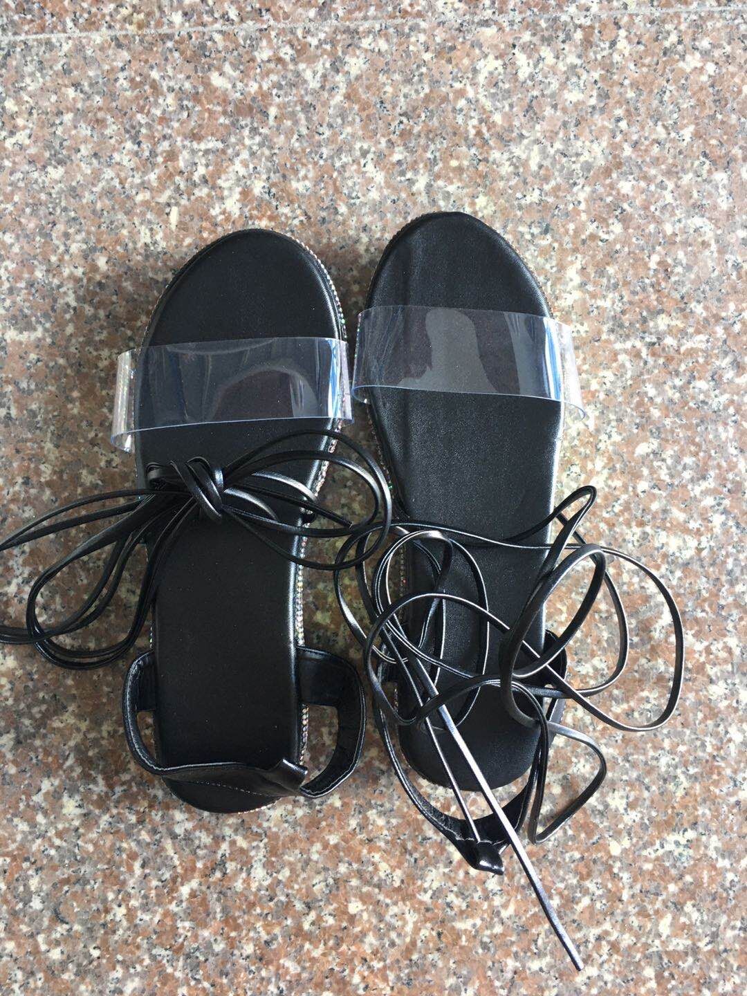 Women'S Plus Size Cross Strap Roman Sandals