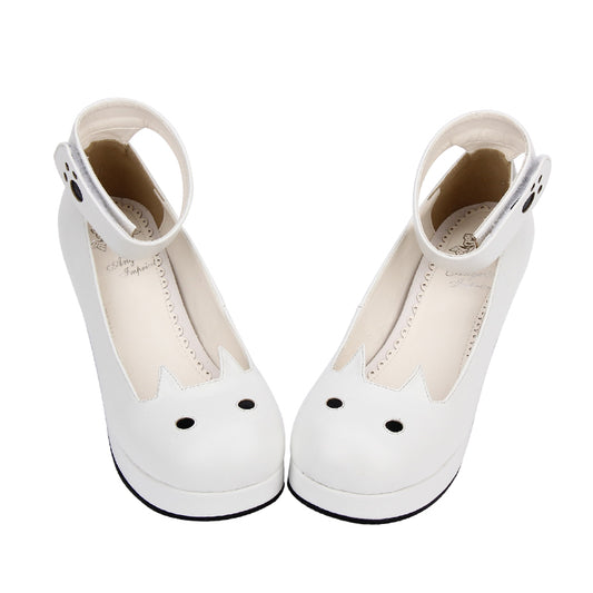 New Original Lolita Lolita Dress Shoes Dream Stiletto Women'S Shoes Cute Animal Pattern Anime Shoes