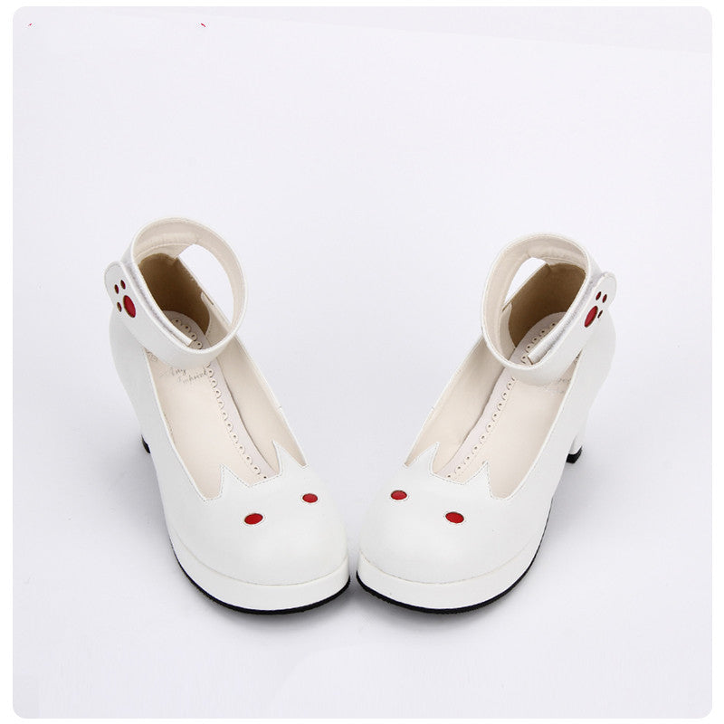 New Original Lolita Lolita Dress Shoes Dream Stiletto Women'S Shoes Cute Animal Pattern Anime Shoes