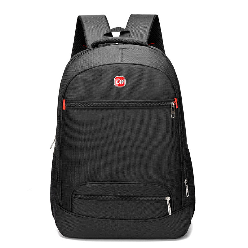 Solid Color Backpack Men's Business Computer Bag