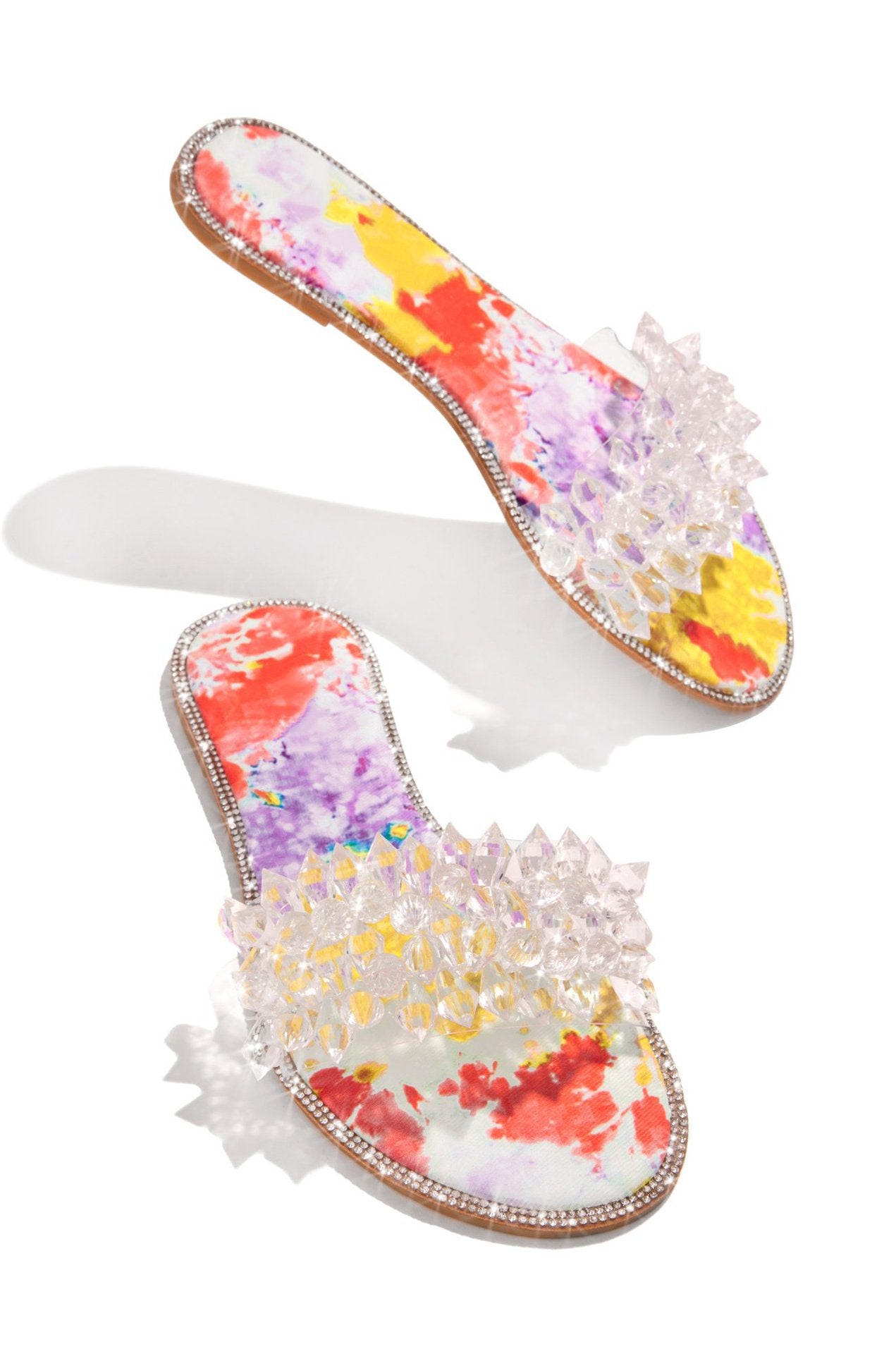 European And American Style Slippers With Rivets