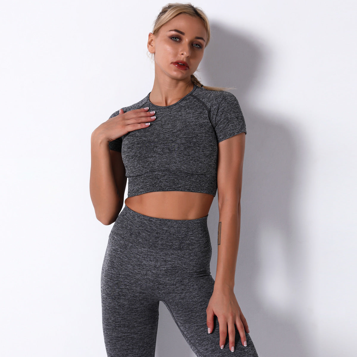 Explosive Sports Suit Fitness Seamless Women'S Spot Yoga Women'S Summer Yoga Pants New Pants