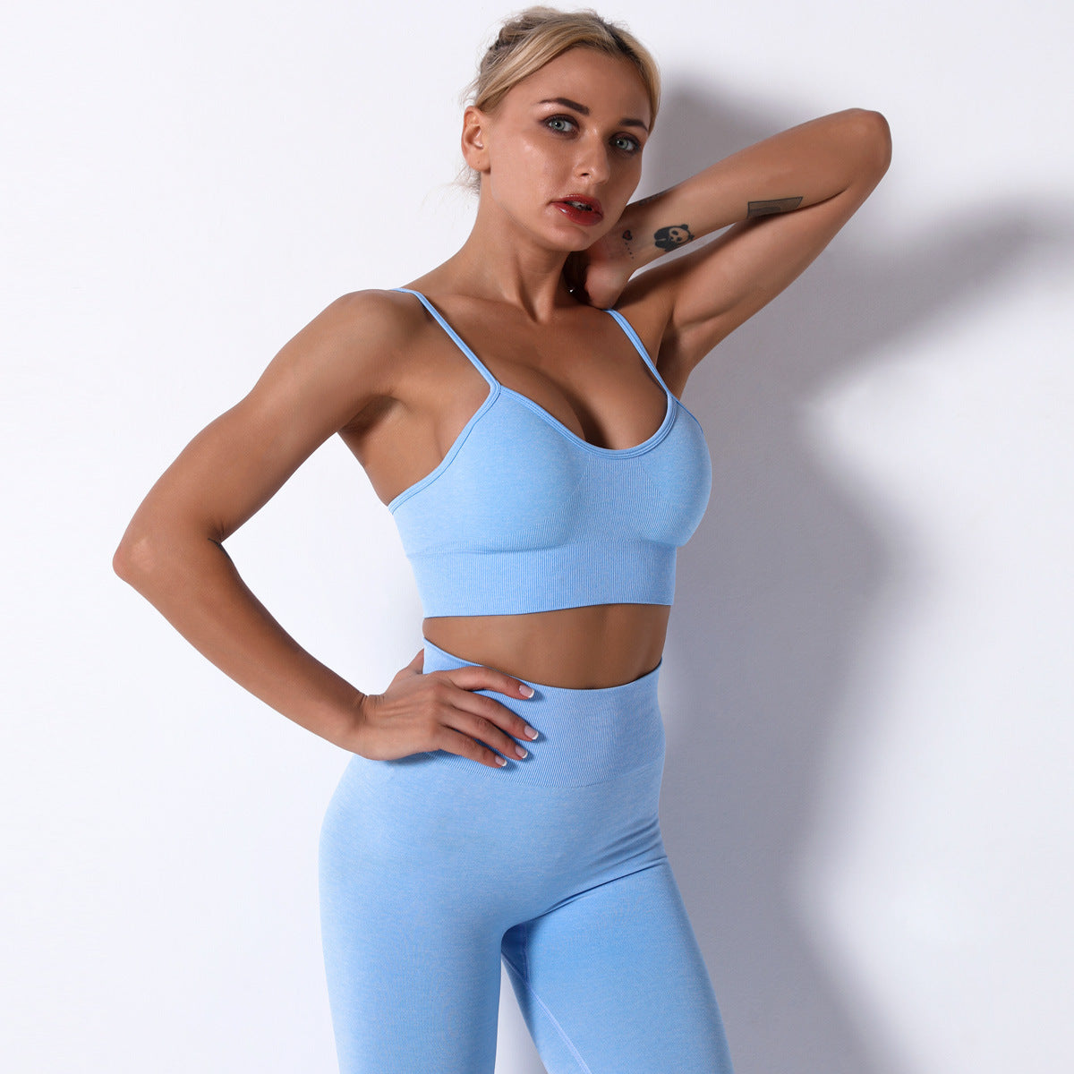 Explosive Sports Suit Fitness Seamless Women'S Spot Yoga Women'S Summer Yoga Pants New Pants
