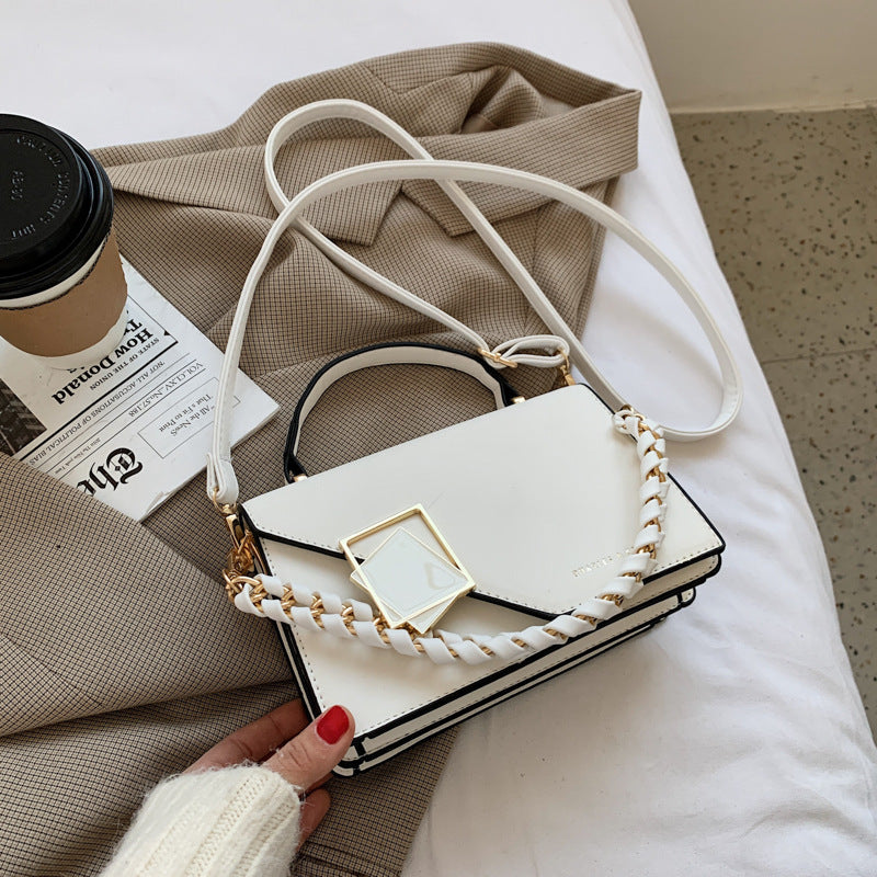 Korean Version Of The Popular Lock Small Square Bag