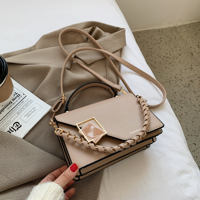 Korean Version Of The Popular Lock Small Square Bag