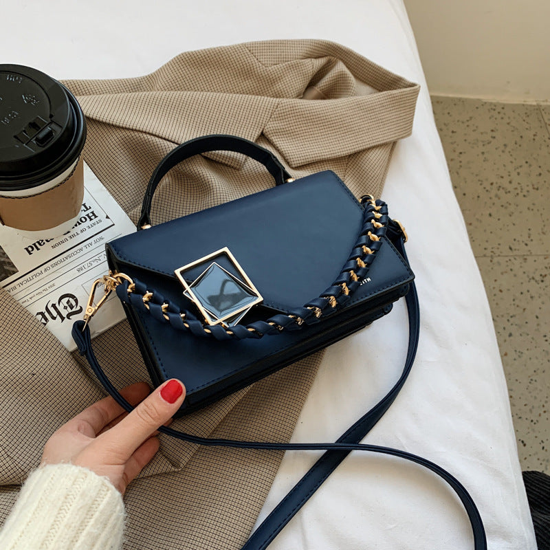 Korean Version Of The Popular Lock Small Square Bag