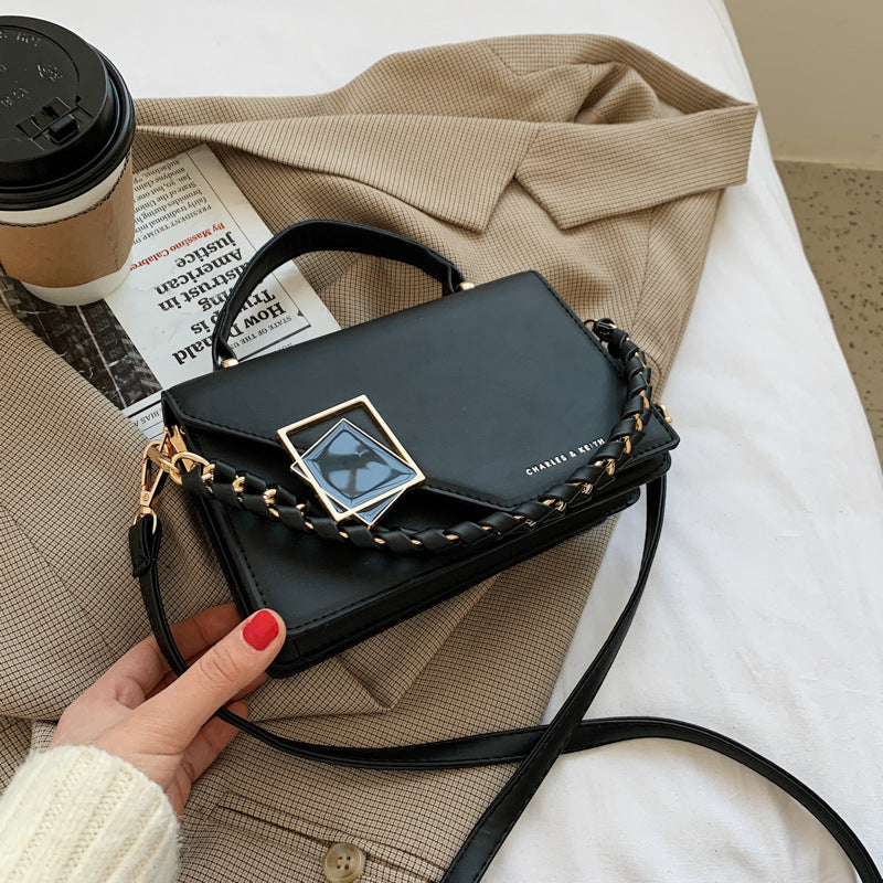 Korean Version Of The Popular Lock Small Square Bag