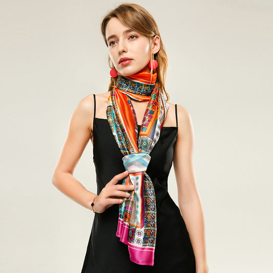 Satin Polyester - Long Scarf 180 X 90cm