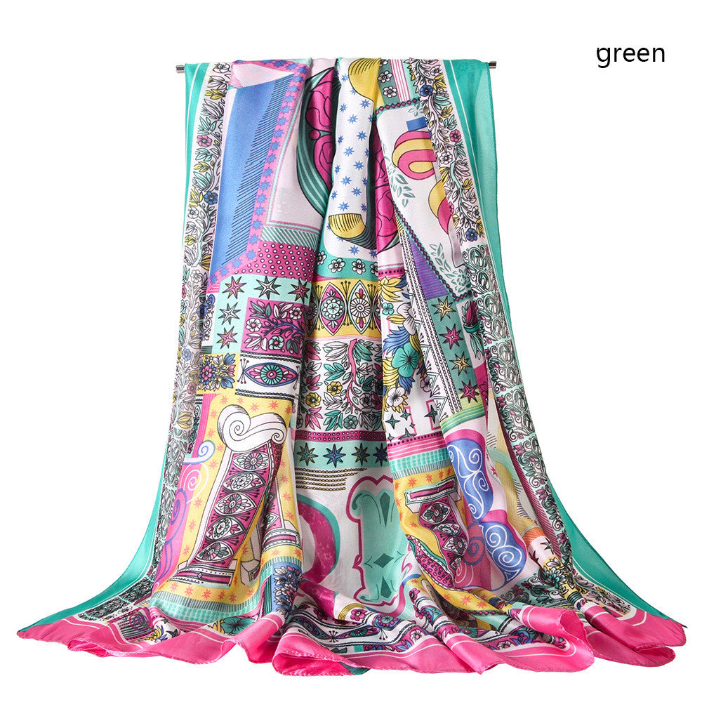 Satin Polyester - Long Scarf 180 X 90cm