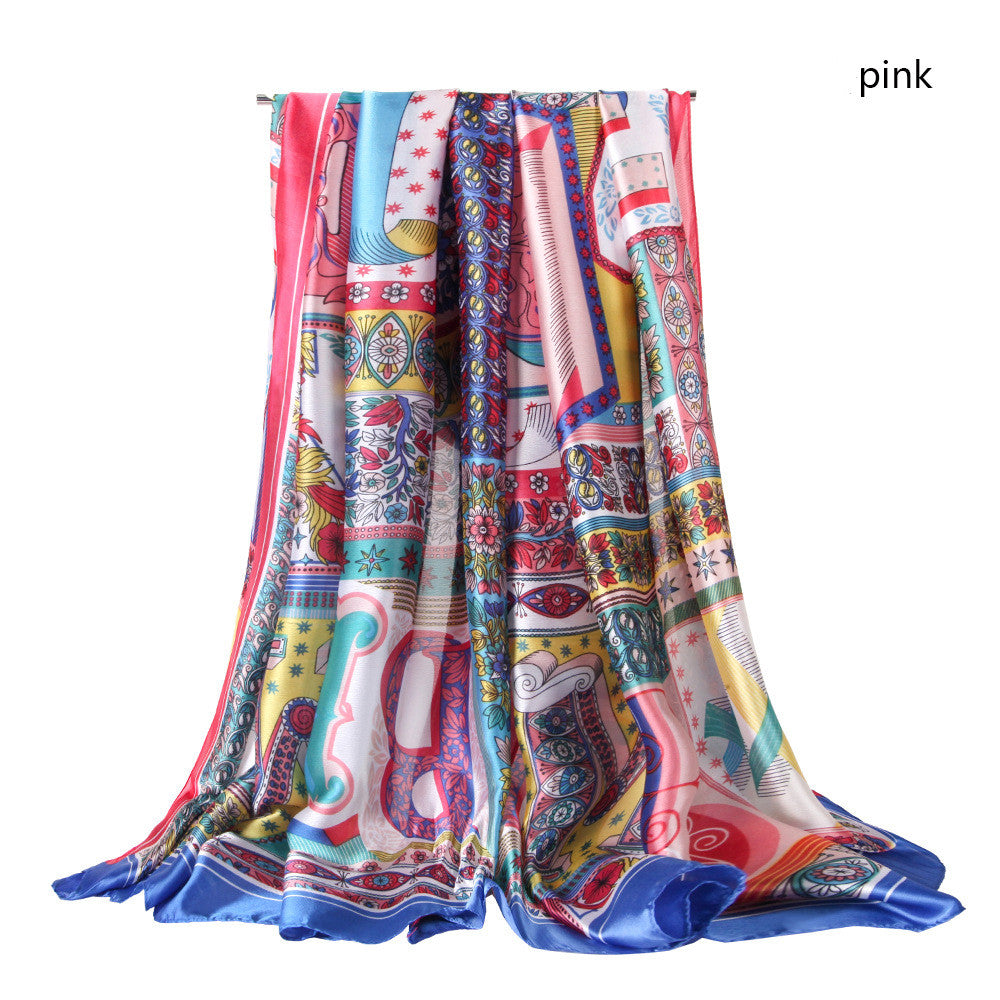 Satin Polyester - Long Scarf 180 X 90cm