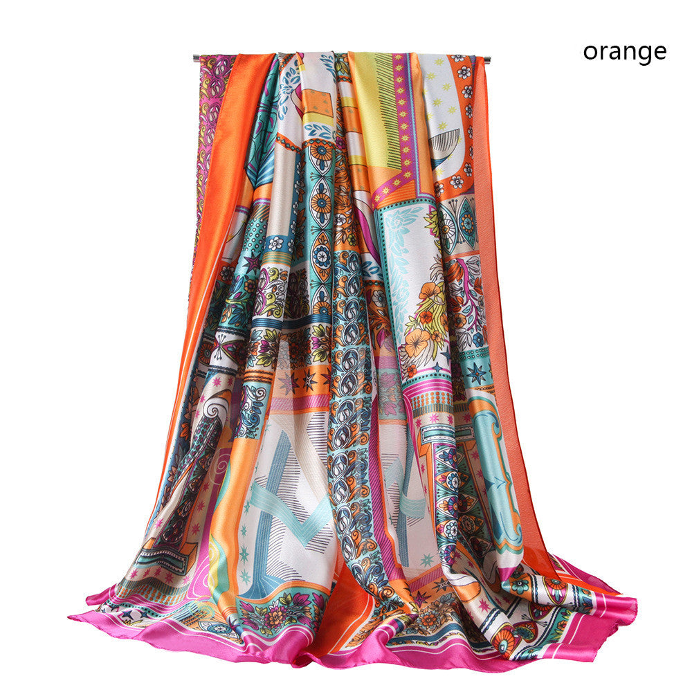 Satin Polyester - Long Scarf 180 X 90cm