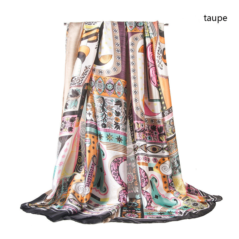 Satin Polyester - Long Scarf 180 X 90cm