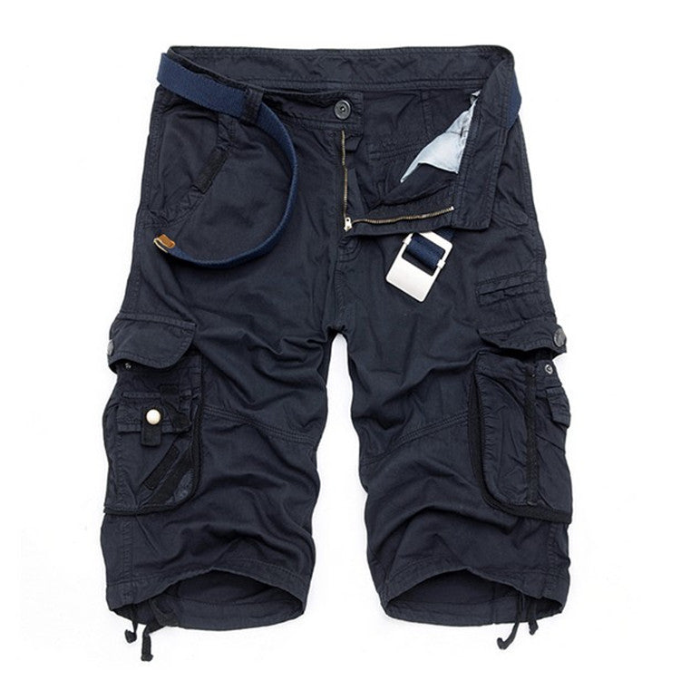 Summer Sports Shorts Men's Five-point Pants Tide Brand Tooling Multi-pocket Loose Large Size Leisure