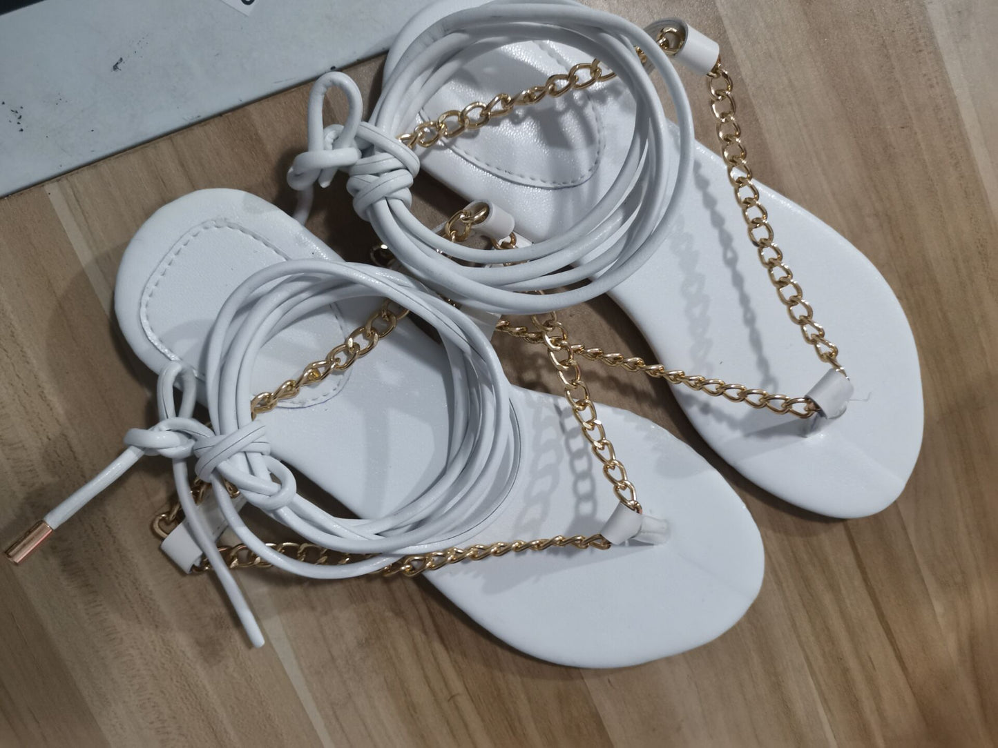 Chain Snake-Shaped Winding Sandals Female Fairy Style
