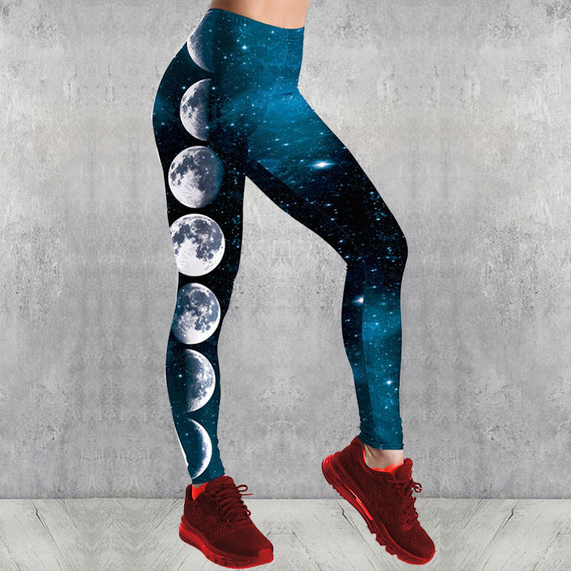 Star Moon Fitness Leggings Sports Yoga Pants