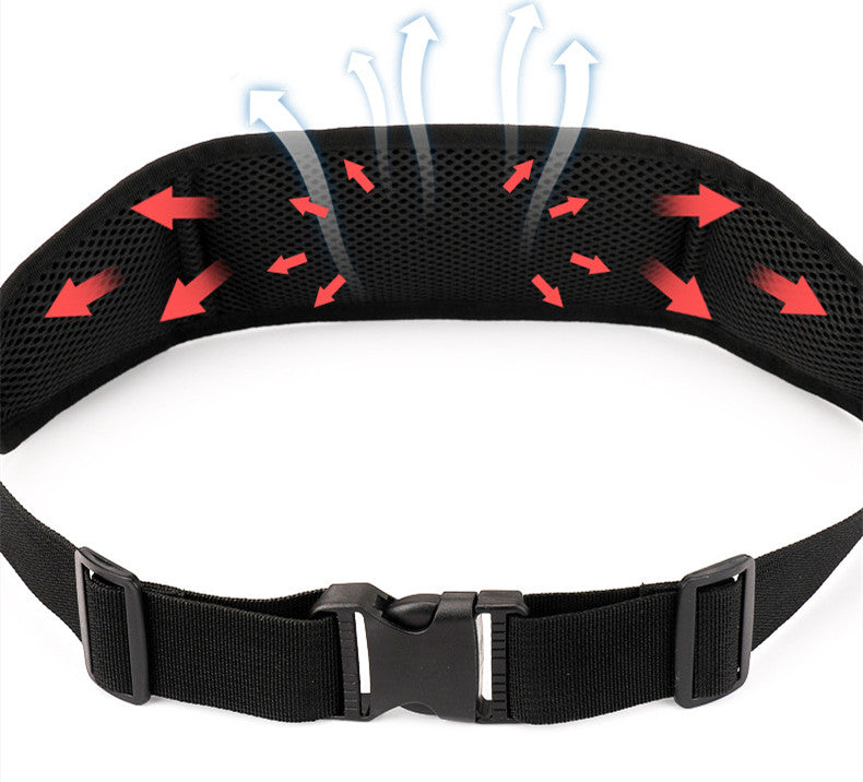 New Fitness Outdoor Sports Lightweight Men'S Waist Bag Reflective Strip With Earphone Hole