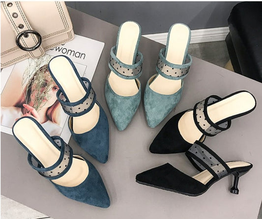 High Heeled Sandals And Thin Heeled Slippers