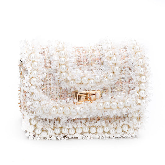 Mini Children's Shoulder Bag Women's Small Fragrance Children's Korean Version Of The Spring Girls Messenger Bag Embroidery Thread Accessories Bag