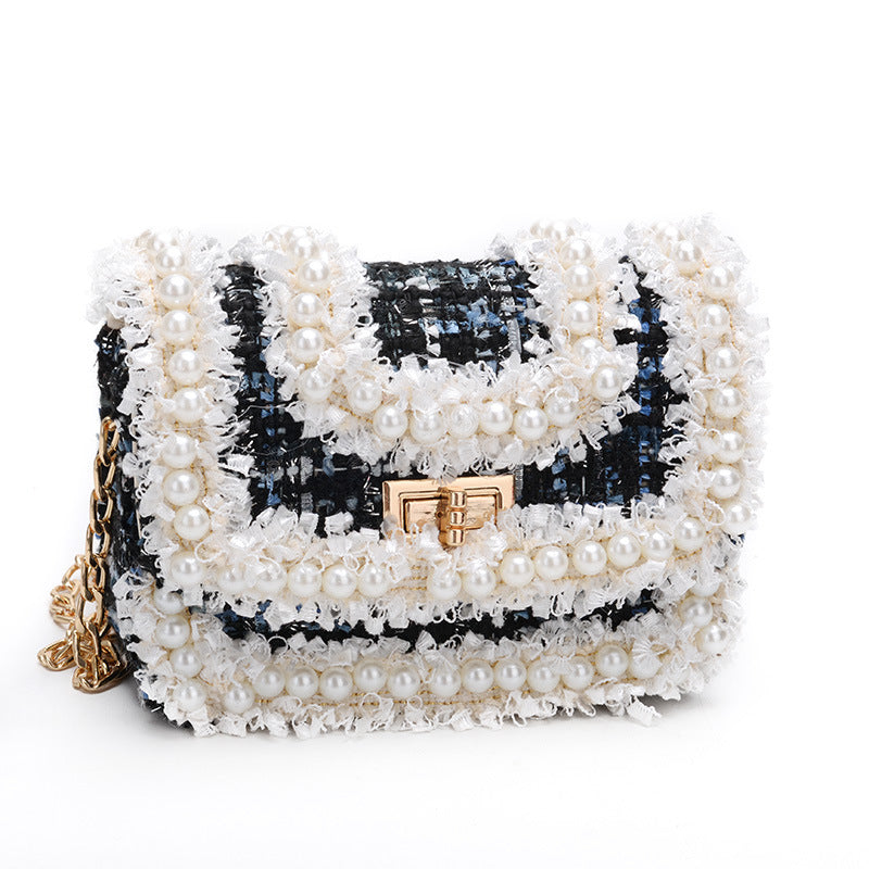 Mini Children's Shoulder Bag Women's Small Fragrance Children's Korean Version Of The Spring Girls Messenger Bag Embroidery Thread Accessories Bag