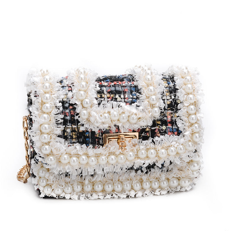 Mini Children's Shoulder Bag Women's Small Fragrance Children's Korean Version Of The Spring Girls Messenger Bag Embroidery Thread Accessories Bag