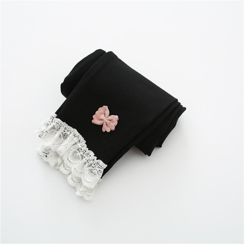 Amber Cotton Baby Girl Leggings