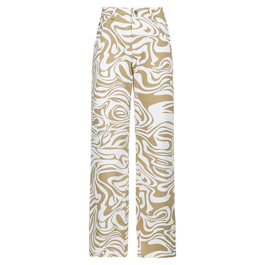 Sports Leisure Loose Straight Leg Pants Trousers