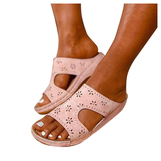 Fashionable Flat Casual Sewing Wedge Heel Breathable Women Sandals