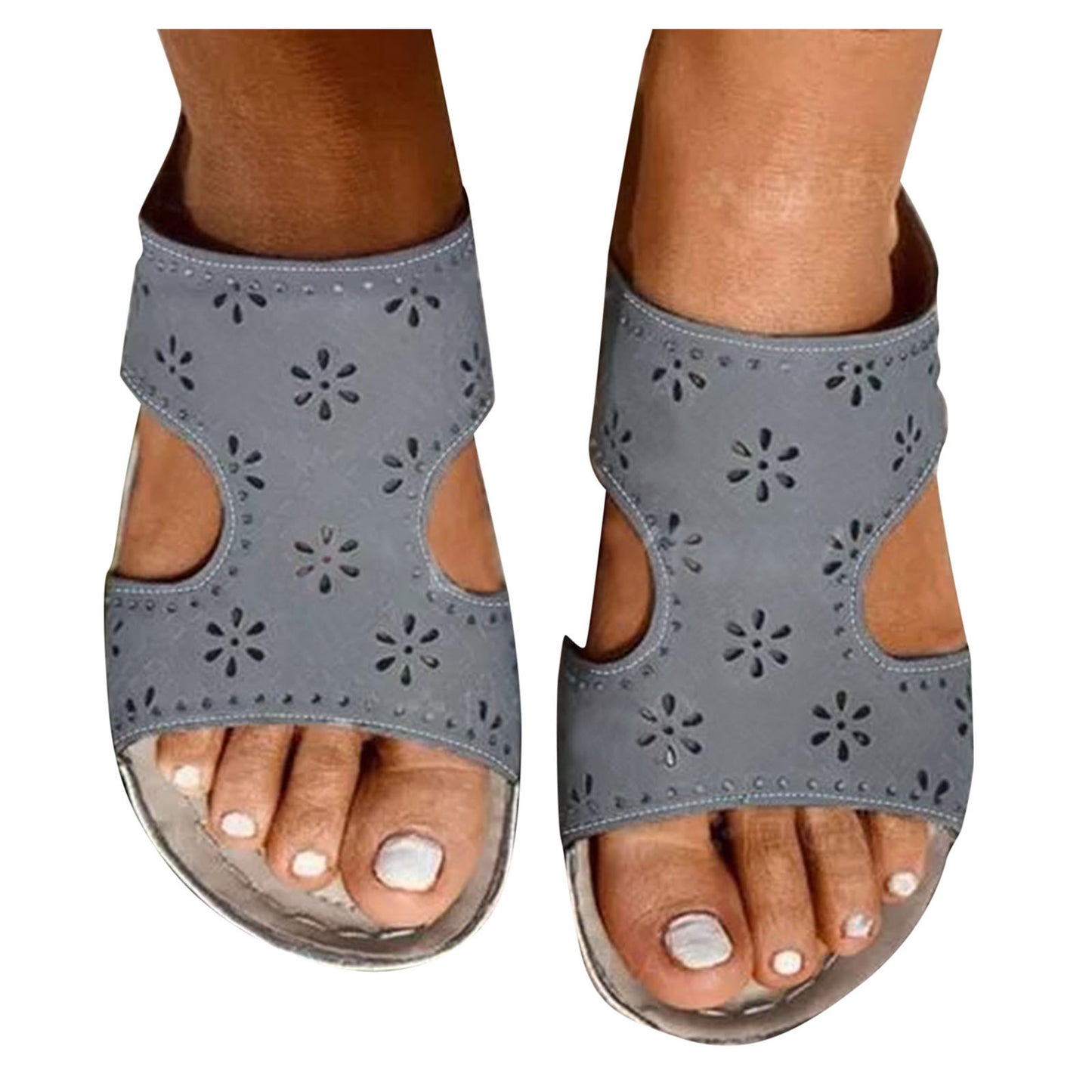 Fashionable Flat Casual Sewing Wedge Heel Breathable Women Sandals