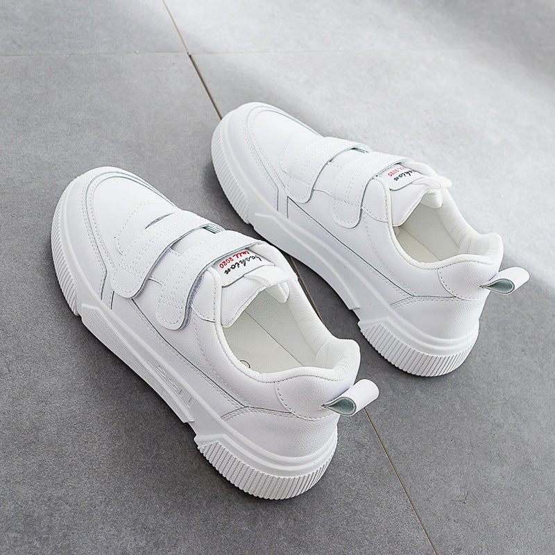 Sneakers Solid Lace-up Low Cut Breathable Casual Ladies Shoes