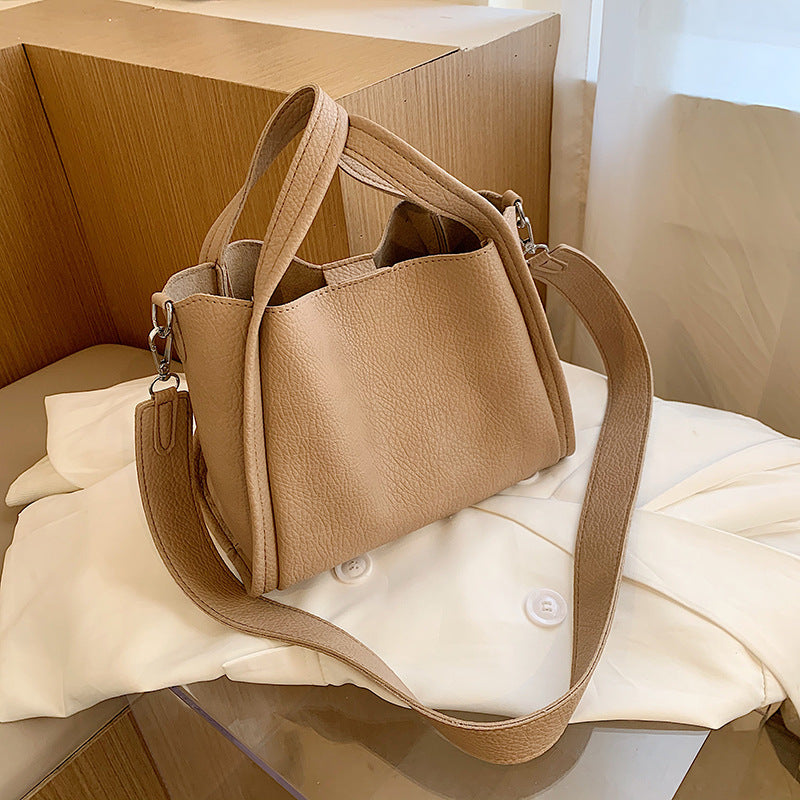 Personalized Simple Vegetable Basket Portable Female Bag Autumn Western Style Messenger Popular Small Square Bag
