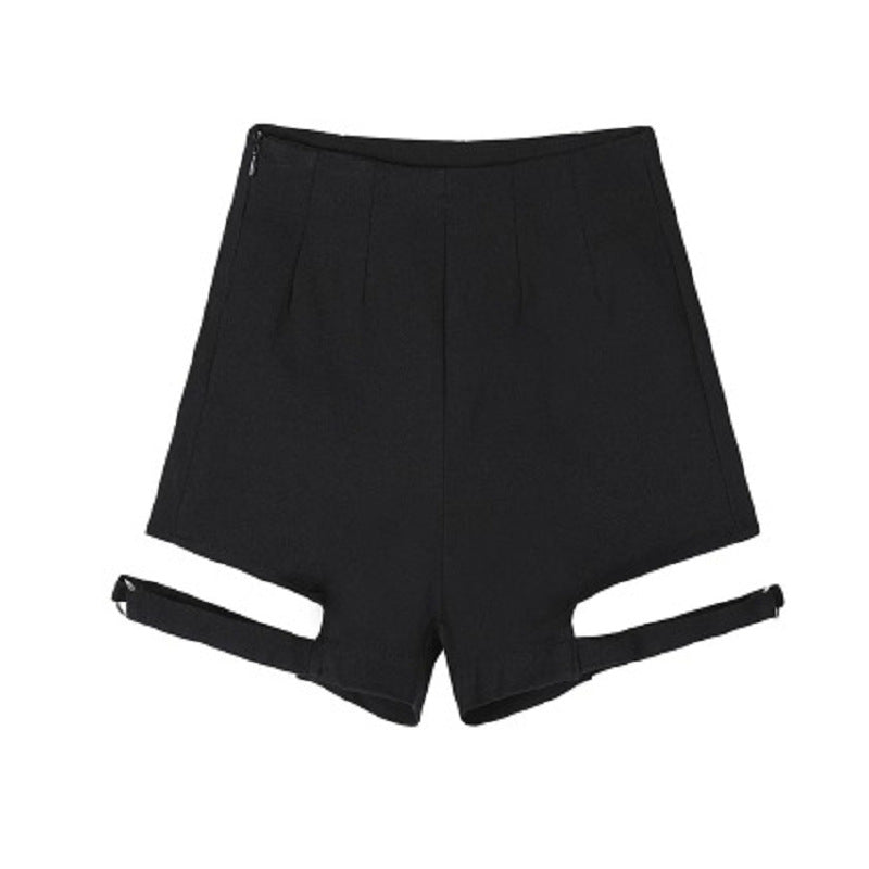 Trendy Hip Hop Ins High Waist Slim Sexy Jump Di Irregular Half-Length Suit Skirt