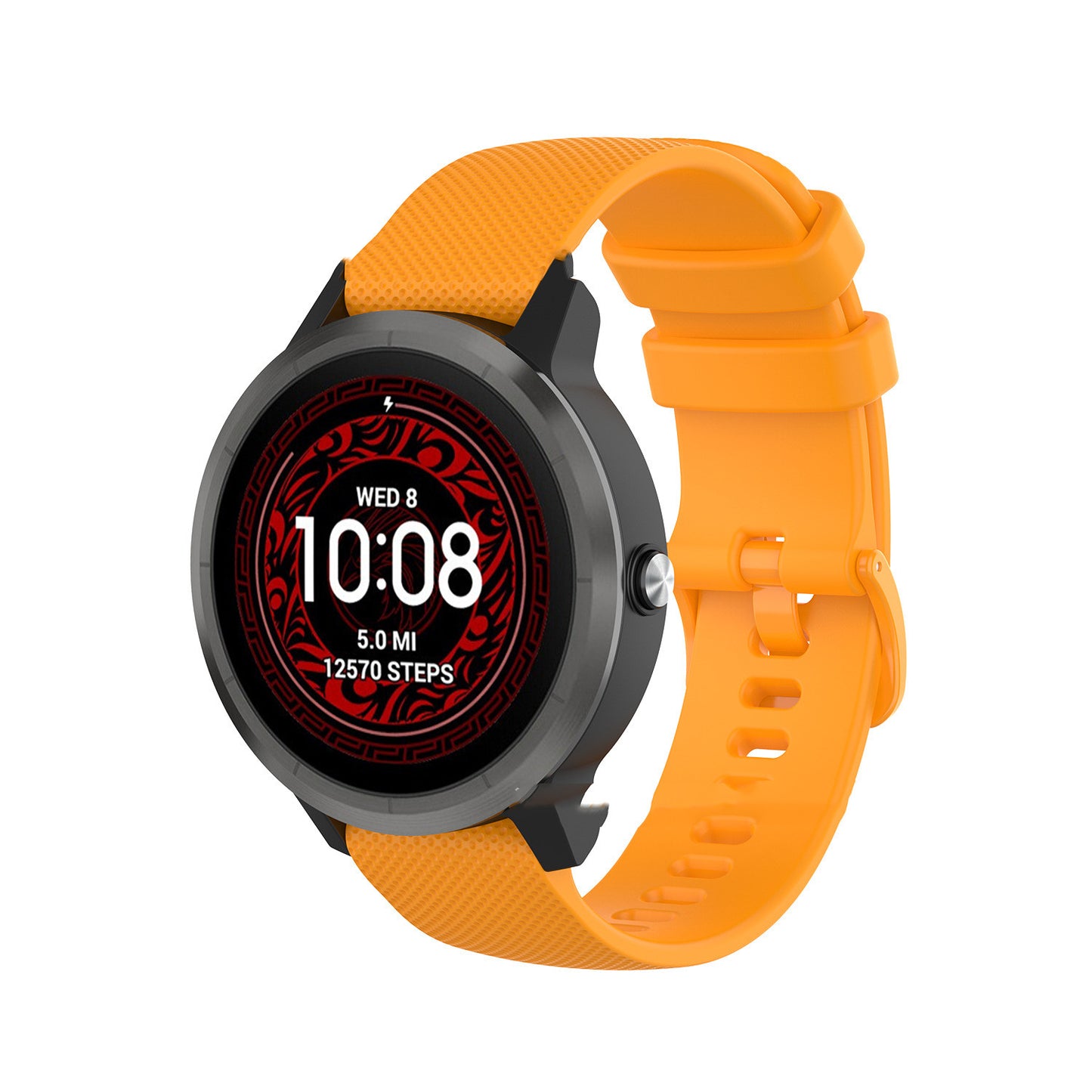 Universal 20mm Small Check Pattern Silicone Strap