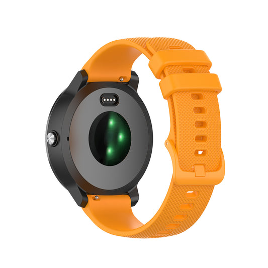Universal 20mm Small Check Pattern Silicone Strap