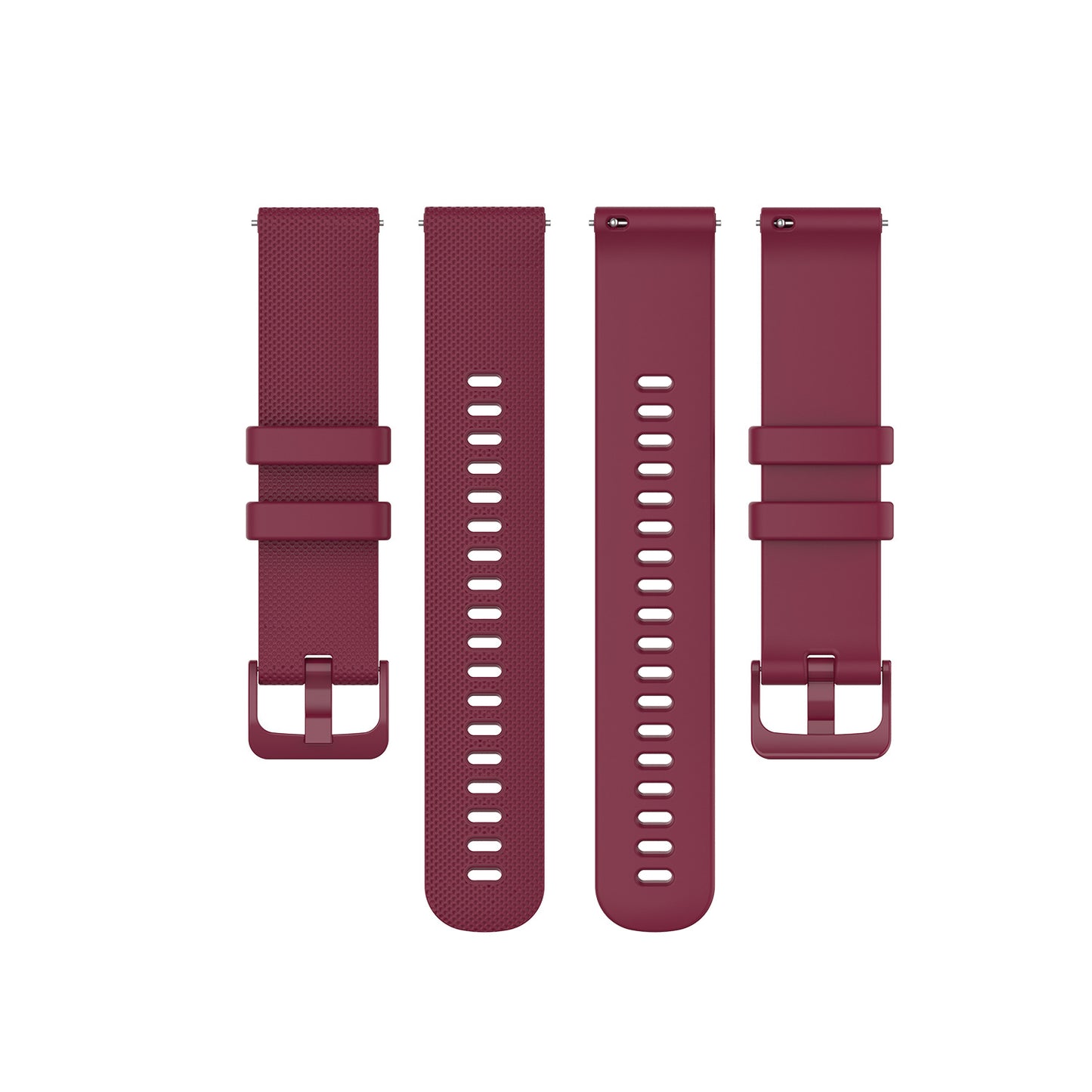 Universal 20mm Small Check Pattern Silicone Strap