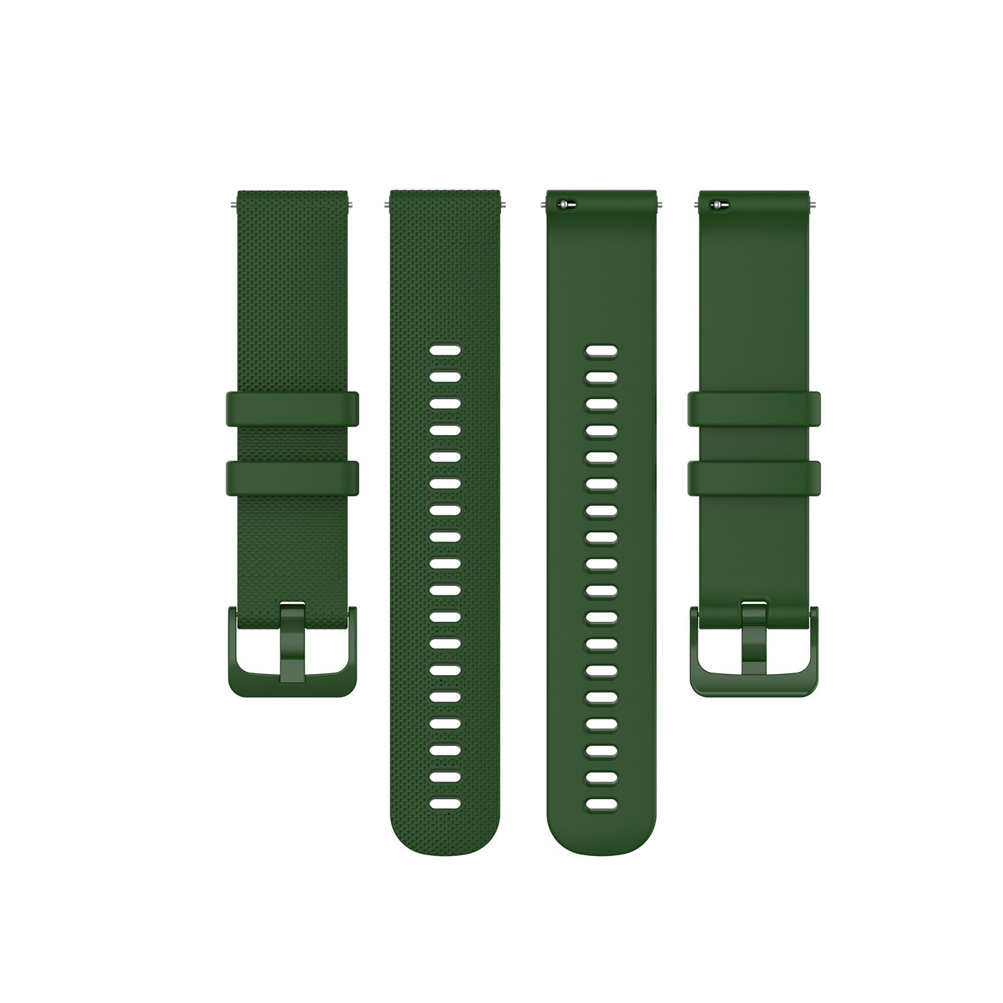 Universal 20mm Small Check Pattern Silicone Strap
