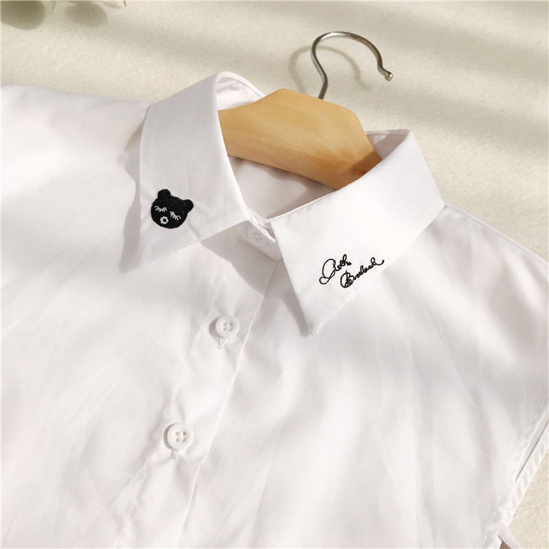 Mode Casual All-Match Bluse Falsk Krave