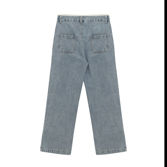 Bow Tie High Waist Denim Sweet Cool Korean Version