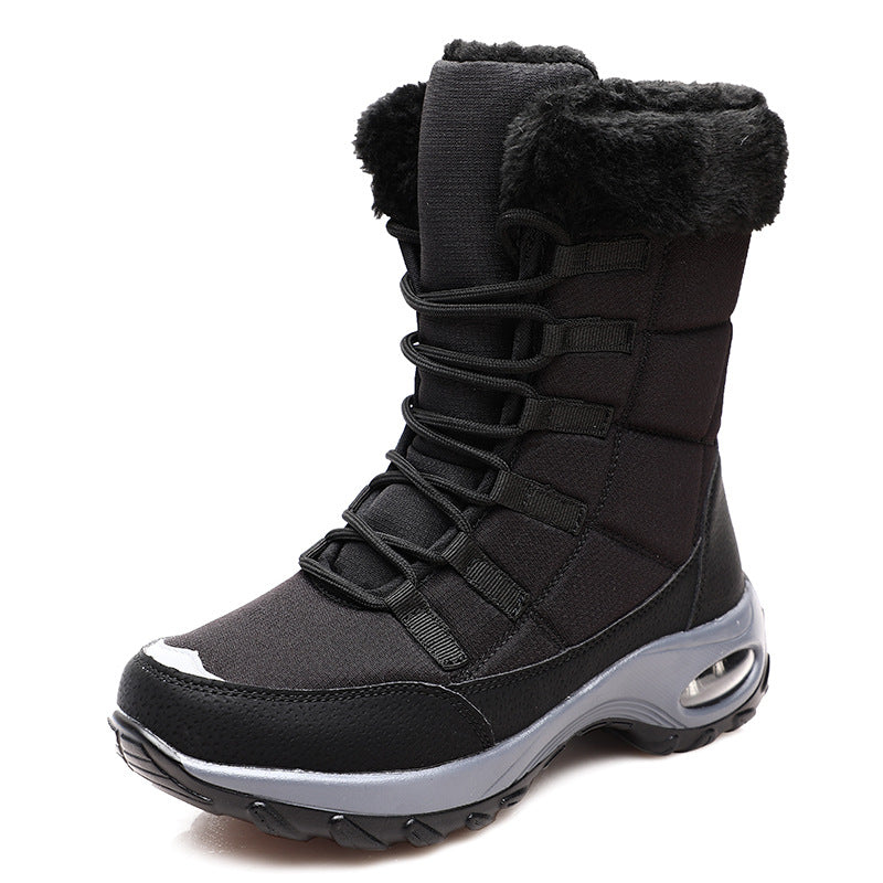 Large Size Women'S Cotton Shoes And Velvet High-Top Snow Boots