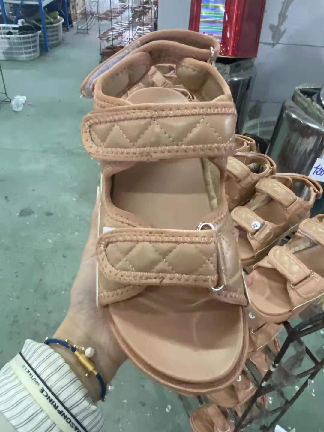 Casual Velcro Ladies Flat Sandals Roman Style