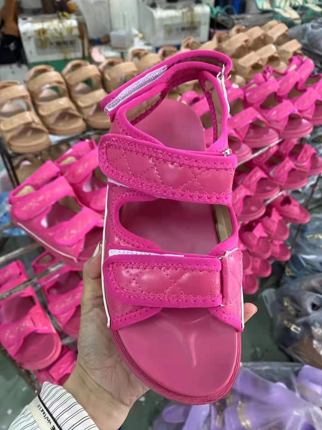 Casual Velcro Ladies Flat Sandals Roman Style