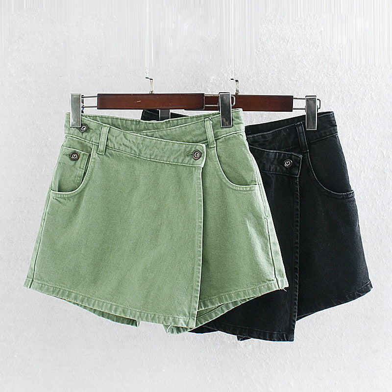 High Waist Jeans Culottes All-Match Slim Fit