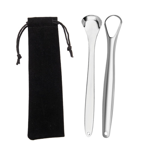 Tongue Cleaner Scrapes The Tongue Board To Remove Bad Breath