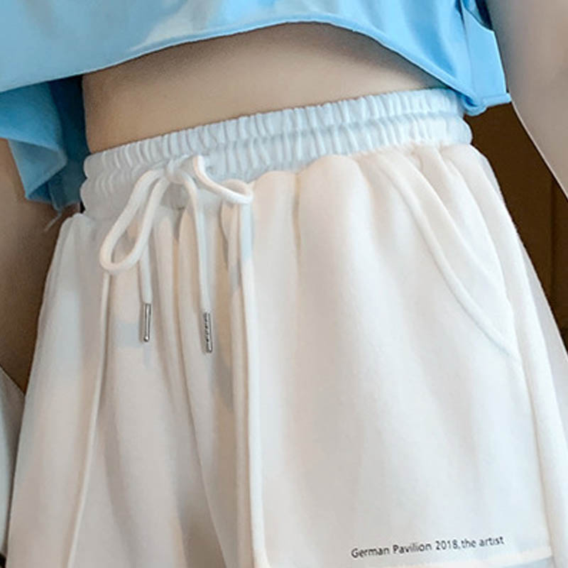 Ladies Fashion Casual High Waist Sports Shorts